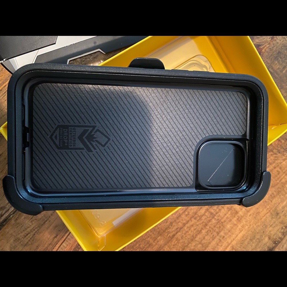 New in box Otterbox phone case with removable clip in black